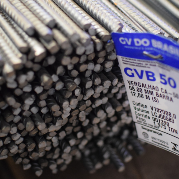 Vergalhao Ca50 Reto  8,00mm 12m KG             
