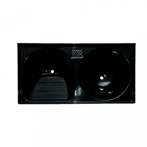 Tanque Duplo Preto 1,00x50cm Durafort                       