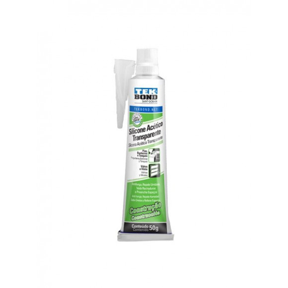 Adesivo Silicone Acetico 50gr Trans Tekbond 