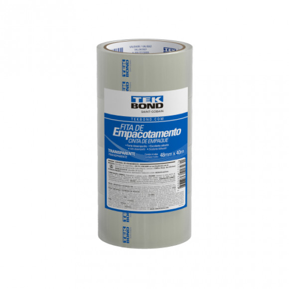 Fita Empacotamento Trans 48mmx45m Tekbond   