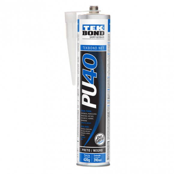 Pu40 Tekbond Cartucho Preto 310ml           