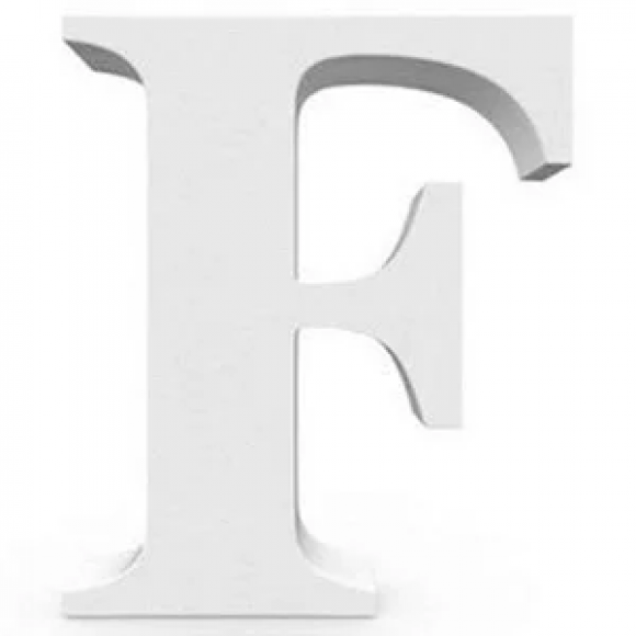Letra Pvc F 15cm Lorenfer                   