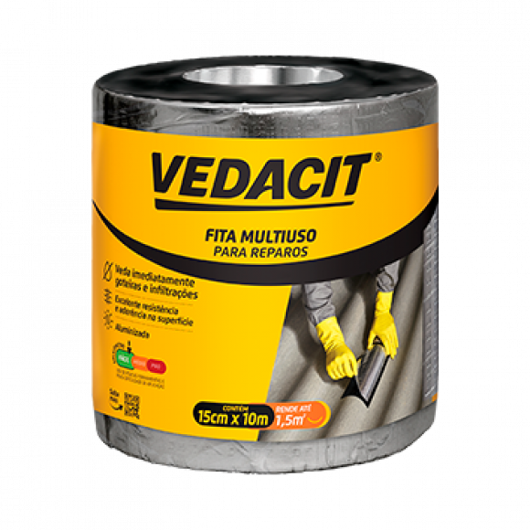 Fita Adesiva  Alum 15x10m Vedacit Multiuso  