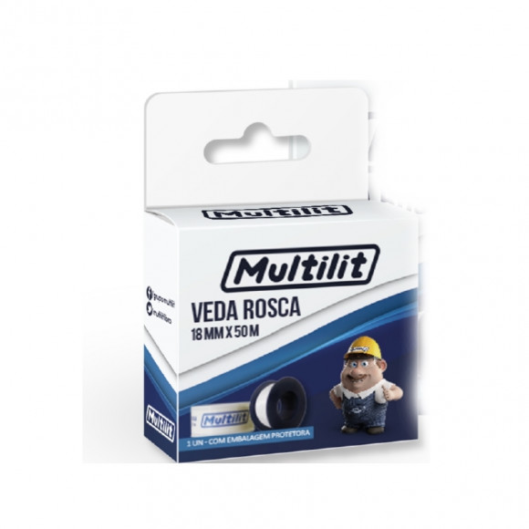 Fita Veda Rosca 18mmx50m Multilit            