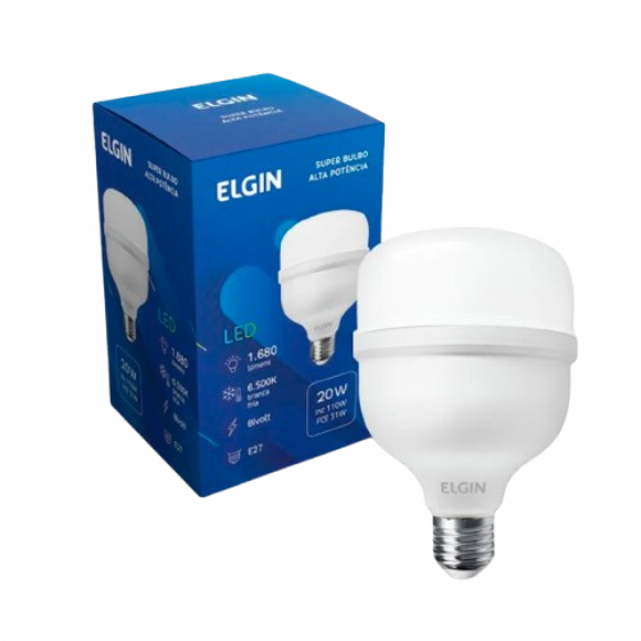 Lampada Bulbo Led Alta Potencia 30w 6500k Elgin             