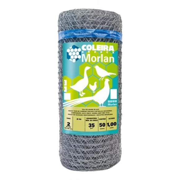 Tela Viveiro 1/2 26x1,50mx50m Morlan              