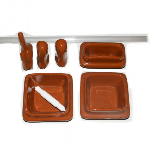 Conjunto 05 Pecas Ocre Logasa               