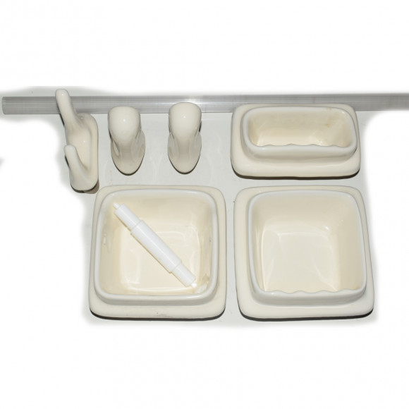 Conjunto 05 Pecas Bege Logasa               