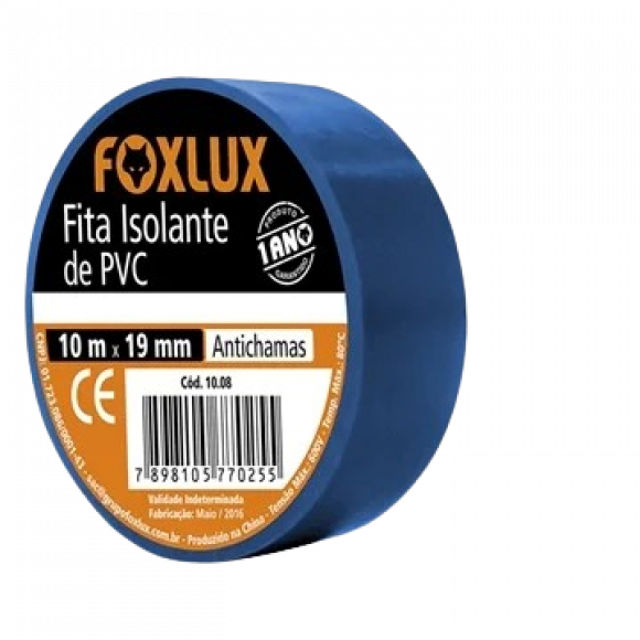 Fita Isolante Azul 19mmx10m Foxlux                          