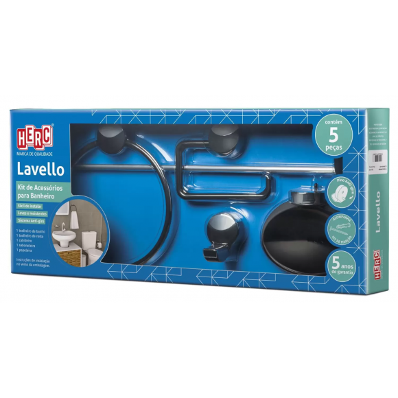 Kit Banheiro Herc Lavello Pr                
