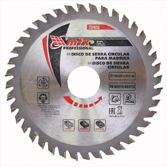 Disco Circular Widea 4.3/8" X 24 d Mtx      