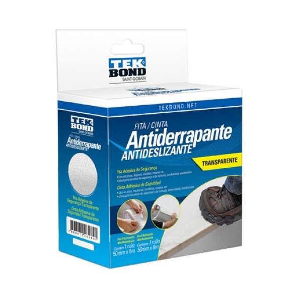 Fita Antiderrapante Tekbond Transp 50x5m    