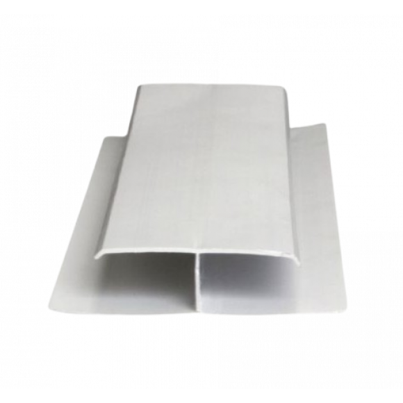 Emenda H Branco Gelo 6mt Plasflex                 