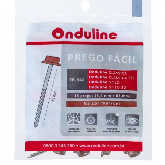 Kit Prego Verm/marrom Onduline              