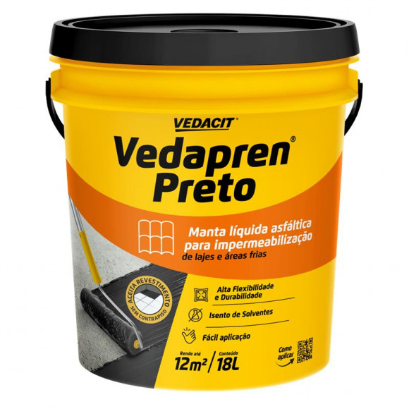 Vedapren Gl 3,6 Kg Preto                    