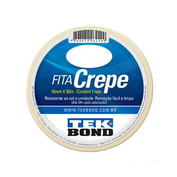 Fita Crepe Tekbond 18mmx50m                 
