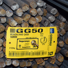 Vergalhao Gg50 16.0mm (5/8) Reto12m Gerdau  KG