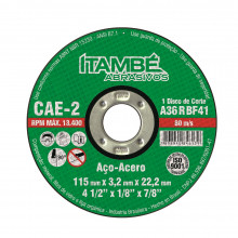 Disco Corte Ca-2 4.1/2 X 1/8 X 7/8 Itambe   