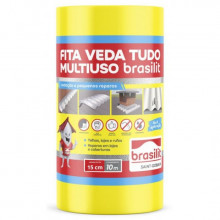 Fita Veda Tudo Aluminizada Brasilit 15 cm x 10 m