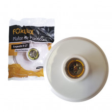 Plafon Porcelana Branco E-27 Foxlux                                   