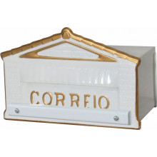 Caixa Correio Colonial Br/ouro 15x23x11 Grade Ouro de Minas 