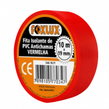 Fita Isolante Vermelha 19mmx10m Foxlux                      